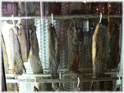 Biltong in Reifeschrank