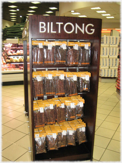 Biltong in S�d Afrikanischem Supermarkt